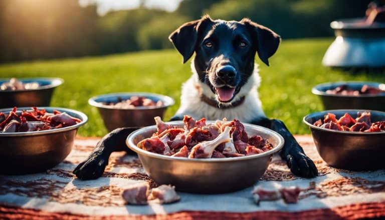 feeding dogs goat meat