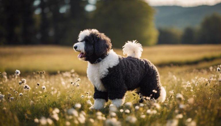 crossbreed of sheepdog and poodle