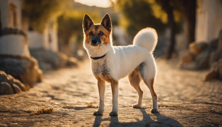 greek island hunting dog