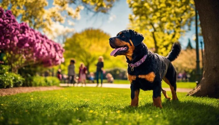 mixed breed rottle dog